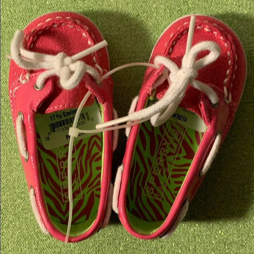 Sperry Top-sider hot pink boat shoes